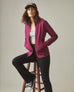Women's Moto Full Zip - Plum